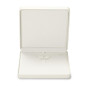 Oirlv Blanc PU Cuir Grande Boîte à Collier,Boite Cadeau Bijoux,Boite Bracelet Cadeau,pour La Saint Valentin,Anniversaire,Noël