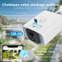 GNCC 4MP Camera Surveillance WiFi Exterieure sans Fil Solaire, 5G/2.4GHz WiFi Camera Exterieur avec Panneau Solaire, Vision Noct