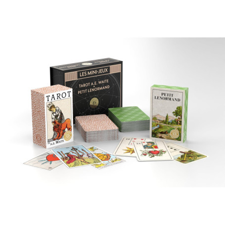 Coffret Mini-Jeux Tarot et Lenormand - Cartes de Divination