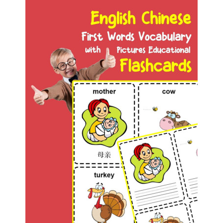 Cartes Flash Éducatives Anglais-Chinois pour Enfants