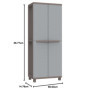 Armoire de Rangement Terry Jrattan 368 avec Effet Rotin