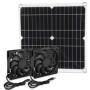 Ventilateur Solaire 12W Merautop SJ pour Serre et Poulailler