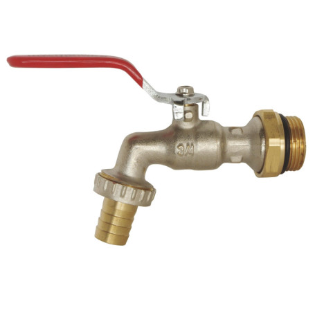 Robinet d'Arrosage Orientable Somatherm en Laiton Nickelé - Étanchéité Garantie