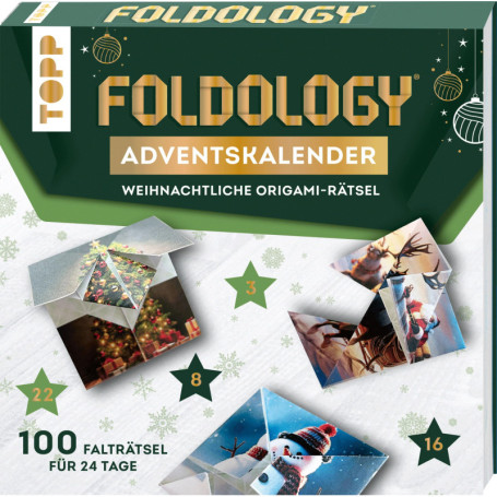 Calendrier de l'Avent Origami Foldology - 24 Puzzles Uniques à Découvrir