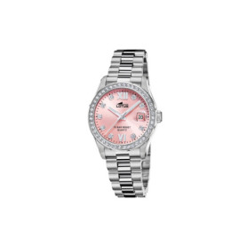 Montre Femme Lotus Argentée en Acier Inoxydable - Étanche 10 ATM