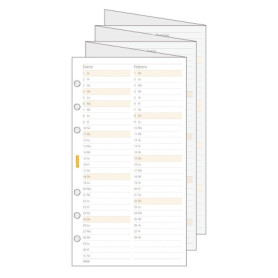 Recharge Annuelle Finocam 2026 pour Agenda Classique - Vue Mensuelle