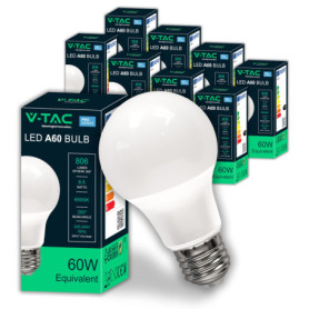 Pack de 10 Ampoules LED E27 8,5W - Équivalent 60W - Blanc Froid 6500K