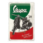 Plaque Vintage Vespa en Métal - Décoration Rétro pour Fans de Scooters