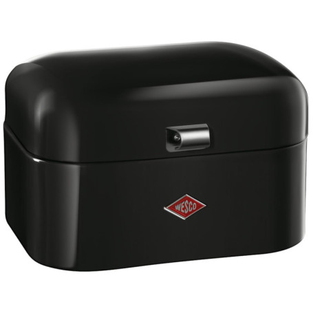 Boîte à Pain WESCO Single Grandy Noire en Acier avec Trous d'Aération