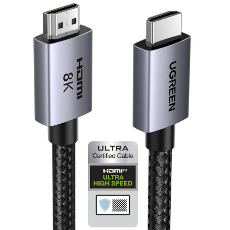 UGREEN Câble HDMI 2.1 8K 60Hz Haute Vitesse 3M - Compatible PS5, Xbox, MacBook