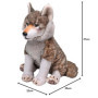 Peluches Loup Artistique WILD REPUBLIC - Jouet Écologique 38 cm