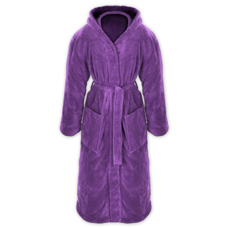 Peignoir de Bain à Capuche en Polaire Douce Gräfenstayn - Unisexe, Tailles S-XXXL, Violet