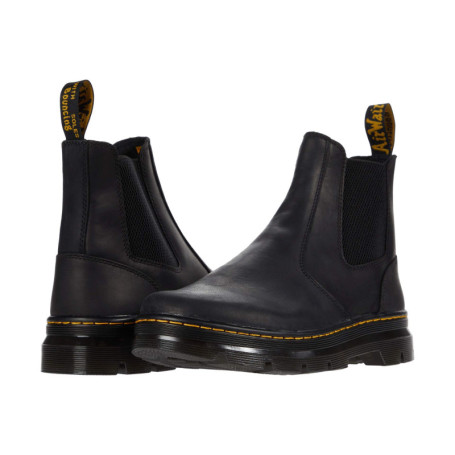 Bottes Chelsea Dr. Martens Embury pour Homme - Cuir Noir Wyoming EU 42