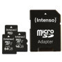 Intenso Premium microSDXC 64 Go - Lot de 3 Cartes Mémoire UHS-I