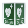 Panneau de Signalisation DAE/AED en Aluminium - 34 x 36 cm