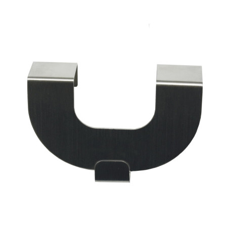 Crochets Décoratifs en U Gardinia pour Rideaux et Stores - Lot de 2 en Inox