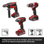Mallette à Outils Automobile E-Case 121 Pièces - Einhell