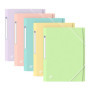 Lot de 10 Chemises A4 Oxford Urban en Plastique Pastel
