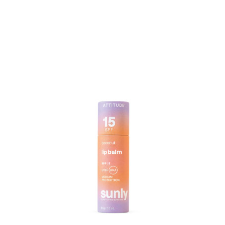 Baume à Lèvres ATTITUDE SPF 15 - Protection Solaire Naturelle à la Noix de Coco