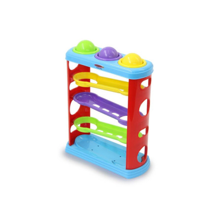 Jeu de Marteau Rolling Balls Jamara - Piste à Billes Colorée pour Développer la Motricité Fine