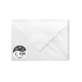 Paquet de 20 Enveloppes Gommées C5 Blanc Irisé - Clairefontaine
