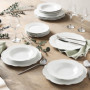 Service de Table en Porcelaine 18 Pièces - Collection Vienne par Geneviève Lethu