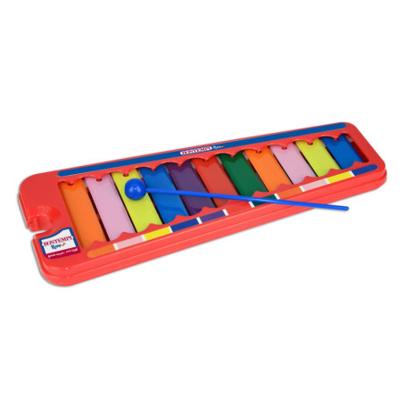 Xylophone Coloré Bontempi pour Enfants - 11 Lames Métalliques avec Baguette