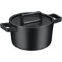 Cocotte en fonte émaillée WMF avec couvercle innovant - 22 cm Noir