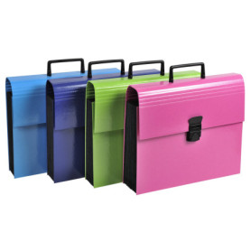 Trieur Valisette Iderama avec Poignée - 12 Compartiments - Couverture Papier Pelliculé