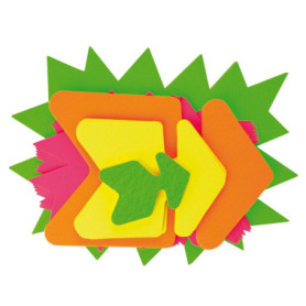 Paquet de 50 Étiquettes Fluo Assorties Apli