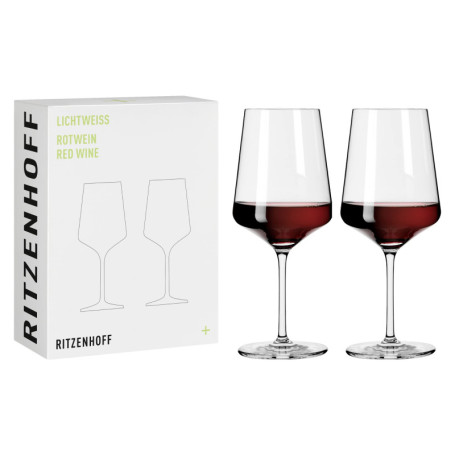 Set de 2 Verres à Vin Rouge Ritzenhoff Lichtweiss - 500 ml - Design Moderne