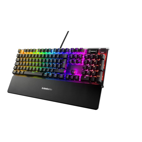 Clavier de Gaming Mécanique SteelSeries Apex 7 avec Écran OLED et Switchs Rouges - QWERTZ