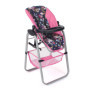 Chaise Haute Licorne pour Poupée - Bayer Chic 2000 en Bleu Marine/Rose