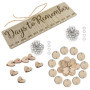 Calendrier Mural en Bois pour Anniversaires - Décoration Familiale Pratique