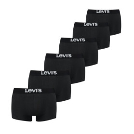 Lot de 4 Boxers Levi's en Coton Bio - Confort et Élégance Noir