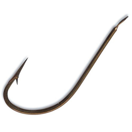 Hameçons simples Mustad 515-BR - Boîte de 50 pièces, N°5