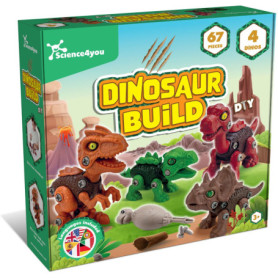 Science4you Kit de Construction Dinosaures 4 en 1 pour Enfants