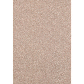 Lot de 5 Feuilles de Papier Cartonné Pailleté A4 Champagne - Florence