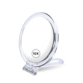 Miroir de Voyage Pliable Fantasia avec Grossissement 10x et Étui Velours