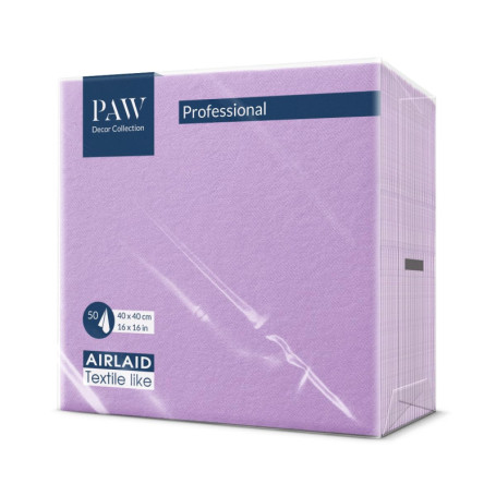 Serviettes de Table en Papier Violet Airlaid - 50 Pièces pour Événements