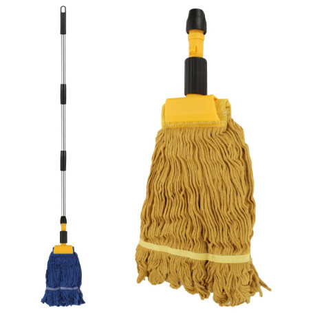 Balai à Franges Industriel ASelected avec Manche de 163 cm et Têtes Amovibles