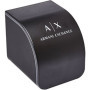 Montre Chronographe Homme Armani Exchange en Acier Doré et Cuir Noir
