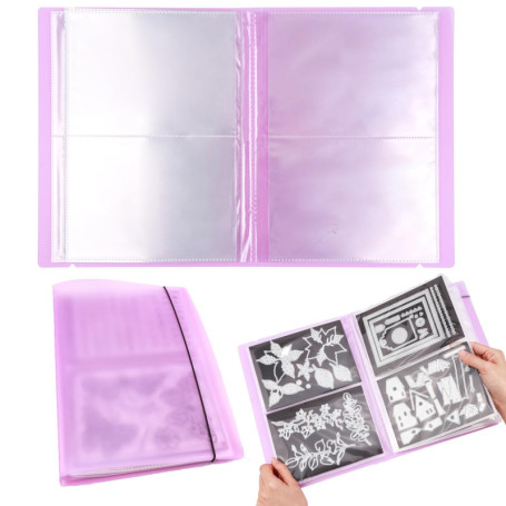 Album de rangement transparent OTCRAFT pour cartes et photos - 80 pochettes