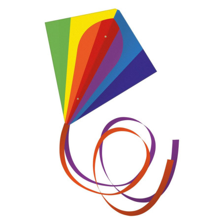 Cerf-Volant Malay Classique en Polyester Ripstop - 70 x 70 cm