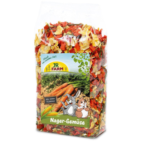 JR Farm Friandise Légumes pour Rongeurs - 150 g Riche en Vitamine C