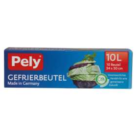 Pely Boîte de 10 Sacs de Congélation 10L - Qualité Allemande