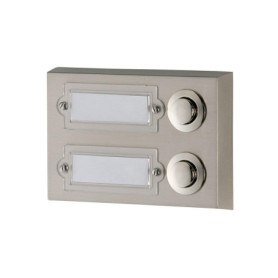 Bouton de Sonnette Huber avec Boîtier Rectangulaire en Métal
