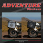 Kit Autocollants Aventure 4R Quattroerre.it pour Moto et Casque - Noir