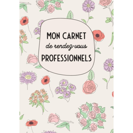 Carnet de Rendez-vous Professionnels A4 - Agenda Mensuel et Hebdomadaire