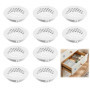 Pack de 10 Bouches d'Aération Ronde en Acier Inoxydable pour Cuisine et Salle de Bain